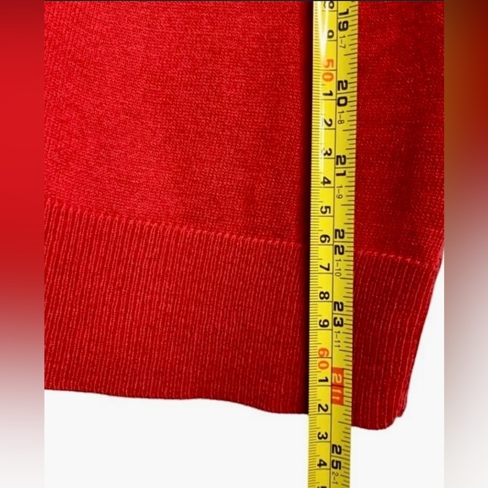 7TH Avenue Design Studio Womens Red Button Up Cardigan. XS NWT​ - Picture 5 of 9